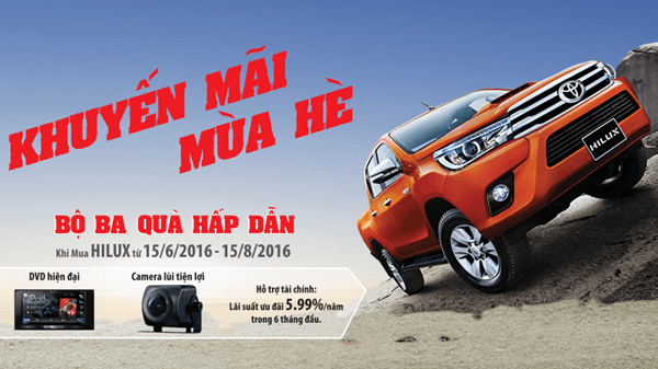 Chương trình khuyến mãi “khủng” khi mua xe Toyota Hilux 2016