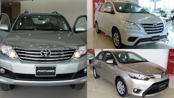 Top 10 xe ô tô bán chạy nhất tháng 6/2016, doanh số xe Toyota sụt giảm mạnh