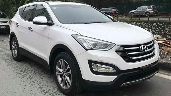 Hyundai Santafe 2.4 AT máy xăng 2014 màu trắng chạy 34.000 km