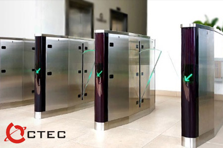 Hệ thống kiểm soát ra vào cửa bảo mật/kiểm soát ra vào sảnh/ra vào tòa nhà bằng Tripod Turnstile, Flap Barrier, Wing Gate Turnstile