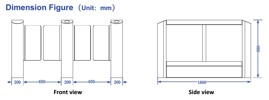 Cửa Wing Gate Turnstile