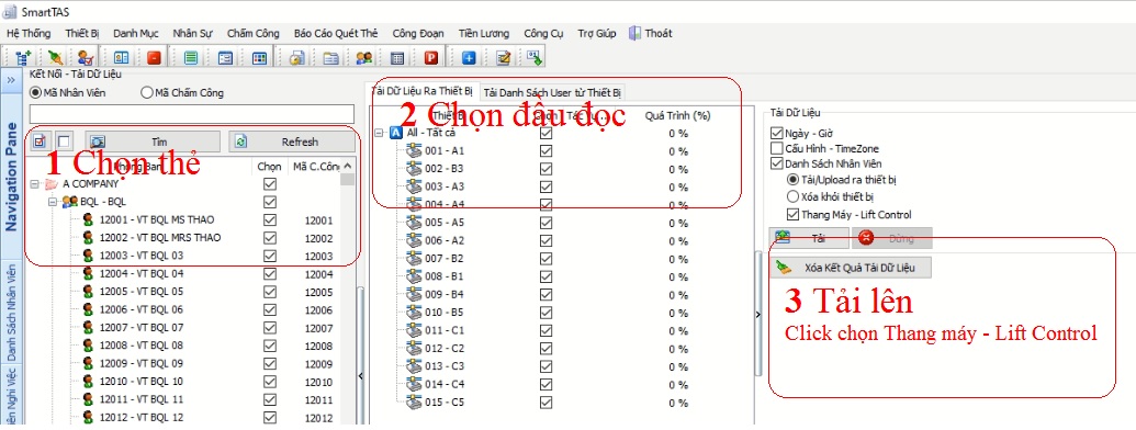 Bộ phân tầng thang máy 32 kênh