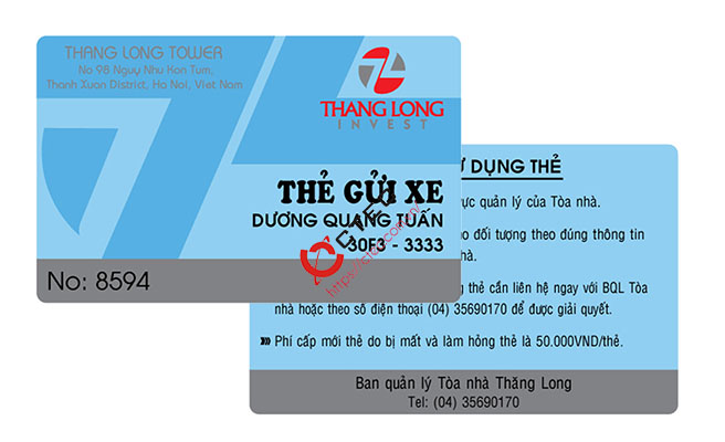 Sản xuất, In ấn Thẻ từ/Thẻ Cư dân/thẻ gửi xe