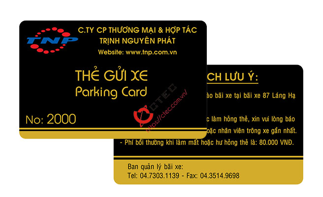 Sản xuất, In ấn Thẻ từ/Thẻ Cư dân/thẻ gửi xe