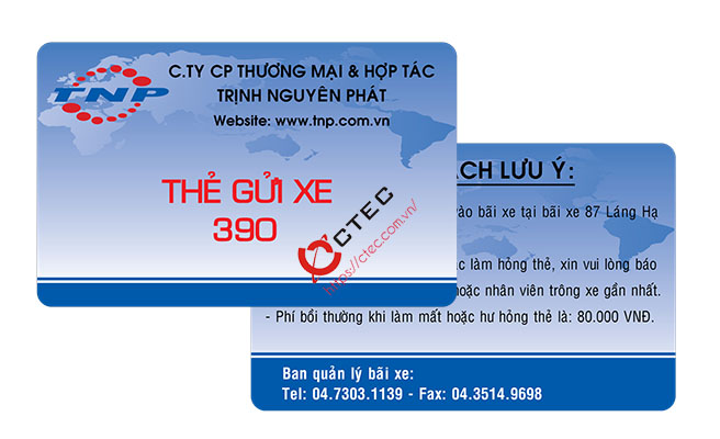 Sản xuất, In ấn Thẻ từ/Thẻ Cư dân/thẻ gửi xe