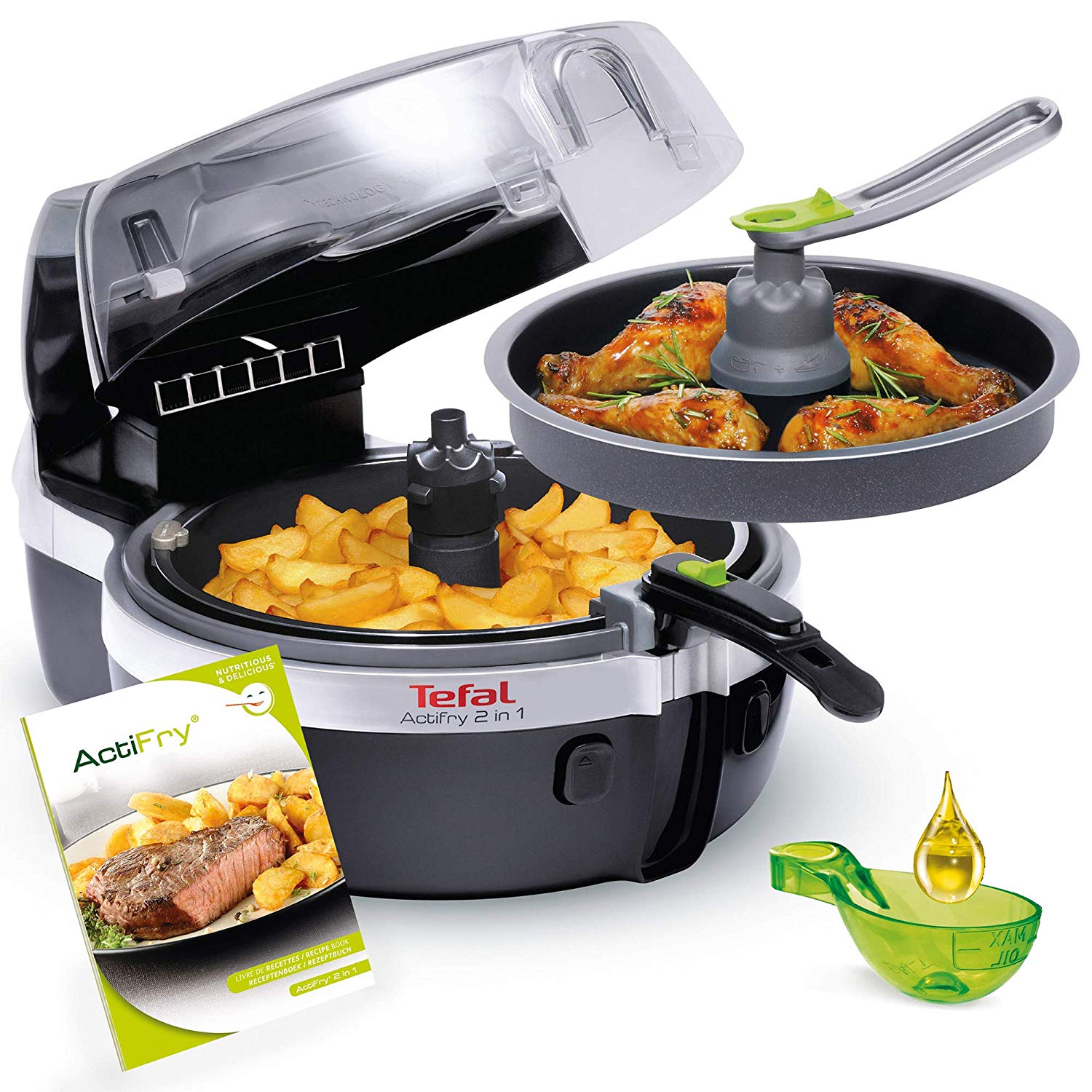 Hướng dẫn sử dụng nồi chiên không dầu 2 tầng Tefal YV9601