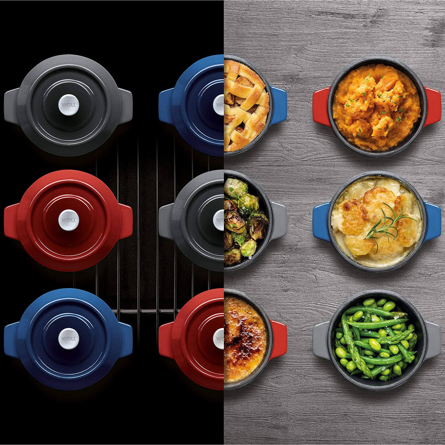 Set 2 Nồi Tròn Woll Iron Casserole mini 10 cm Công ty CP TrueHD Việt Nam