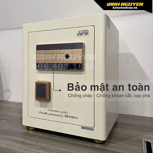 két sắt mini nhập khẩu aifeibao hk-m/d-45hm vân tay điện tử chĩnh hãng