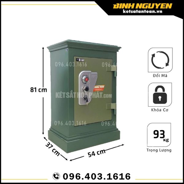 KÉT SẮT AN TOÀN HÒA PHÁT KA54, AN TOÀN VÀ BẢO MẬT CAO