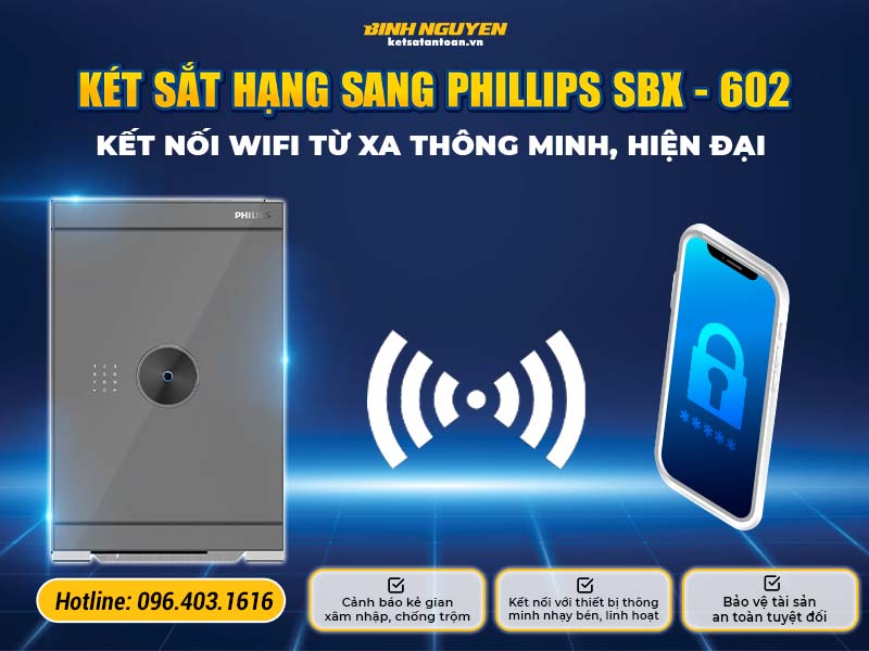 Kết nối wifi thông minh, chống trộm siêu tốt