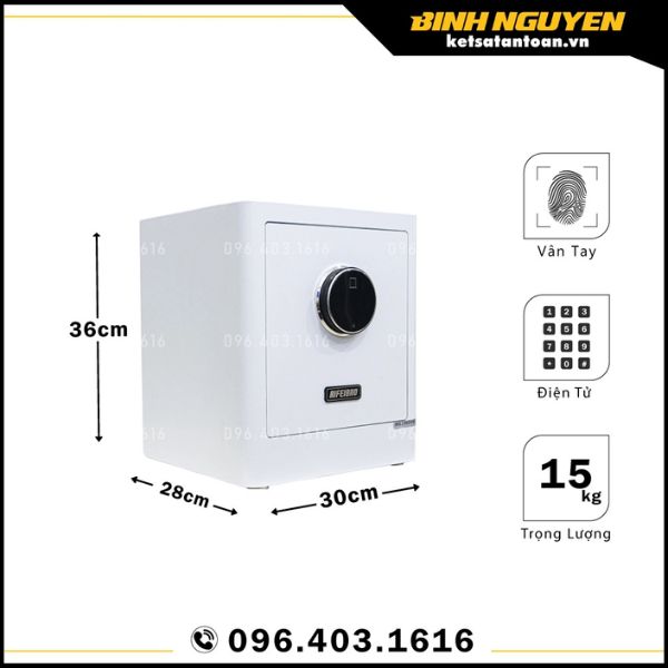 KÉT SẮT VÂN TAY MINI AIFEIBAO HK-M/D-35-AG THÔNG MINH VÀ HIỆN ĐẠI