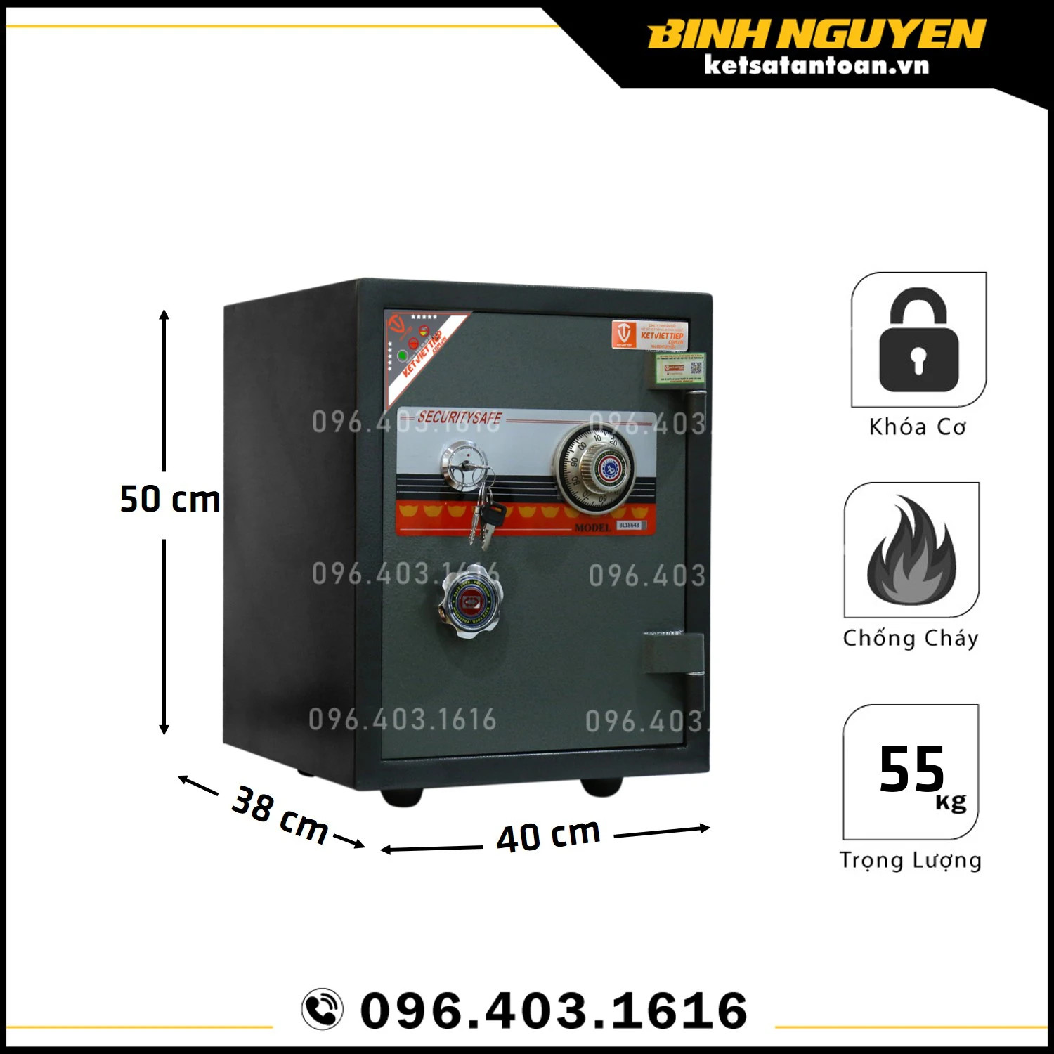két sắt việt tiệp khóa cơ công đức chống cháy giá rẻ