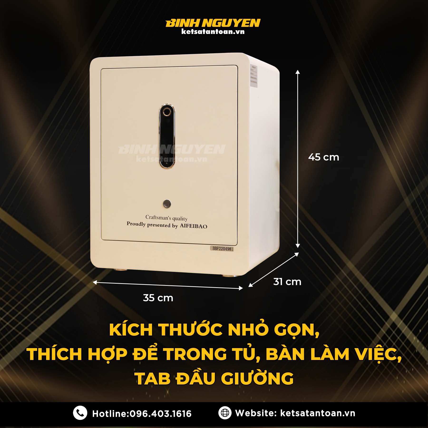 Két sắt thông minh Aifeibao KV386 nhập khẩu chính hãng