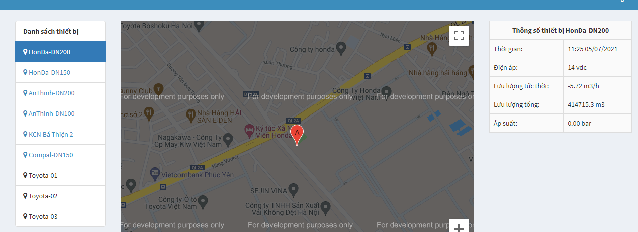 Điều khiển giám sát không dây tại các điểm đo khác nhau