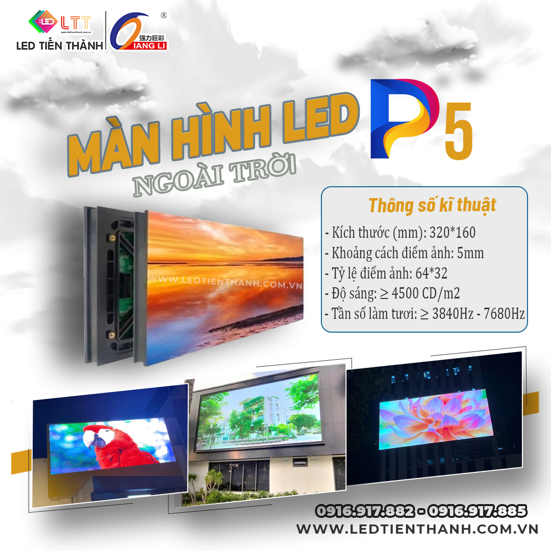 Màn Hình LED P5 Ngoài Trời Là Giải Pháp Hiển Thị Kỹ Thuật Số Hiện Đại