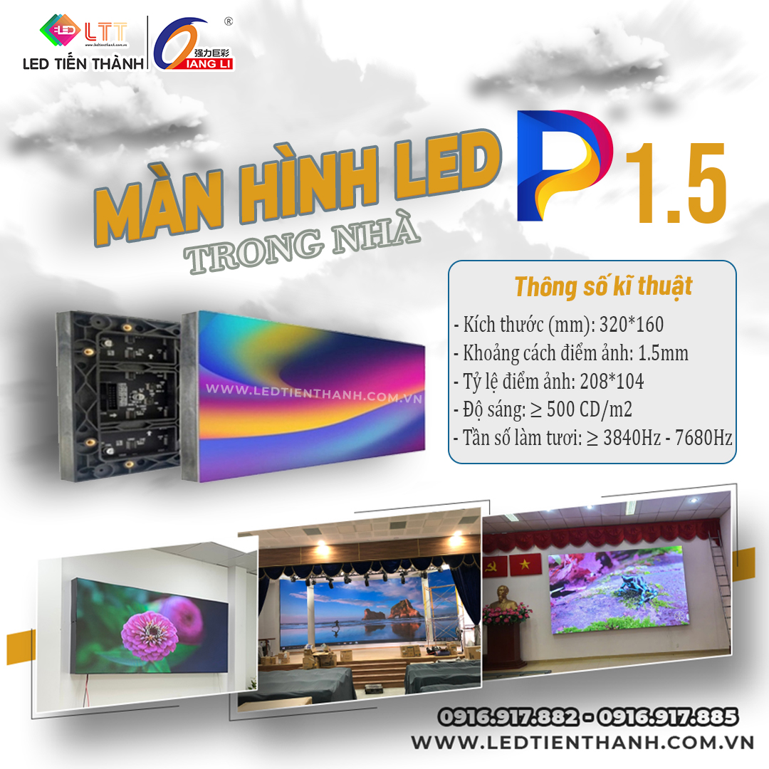 Màn Hình LED P1.5 Trong Nhà - Trải Nghiệm Chất Lượng Hoàn Hảo