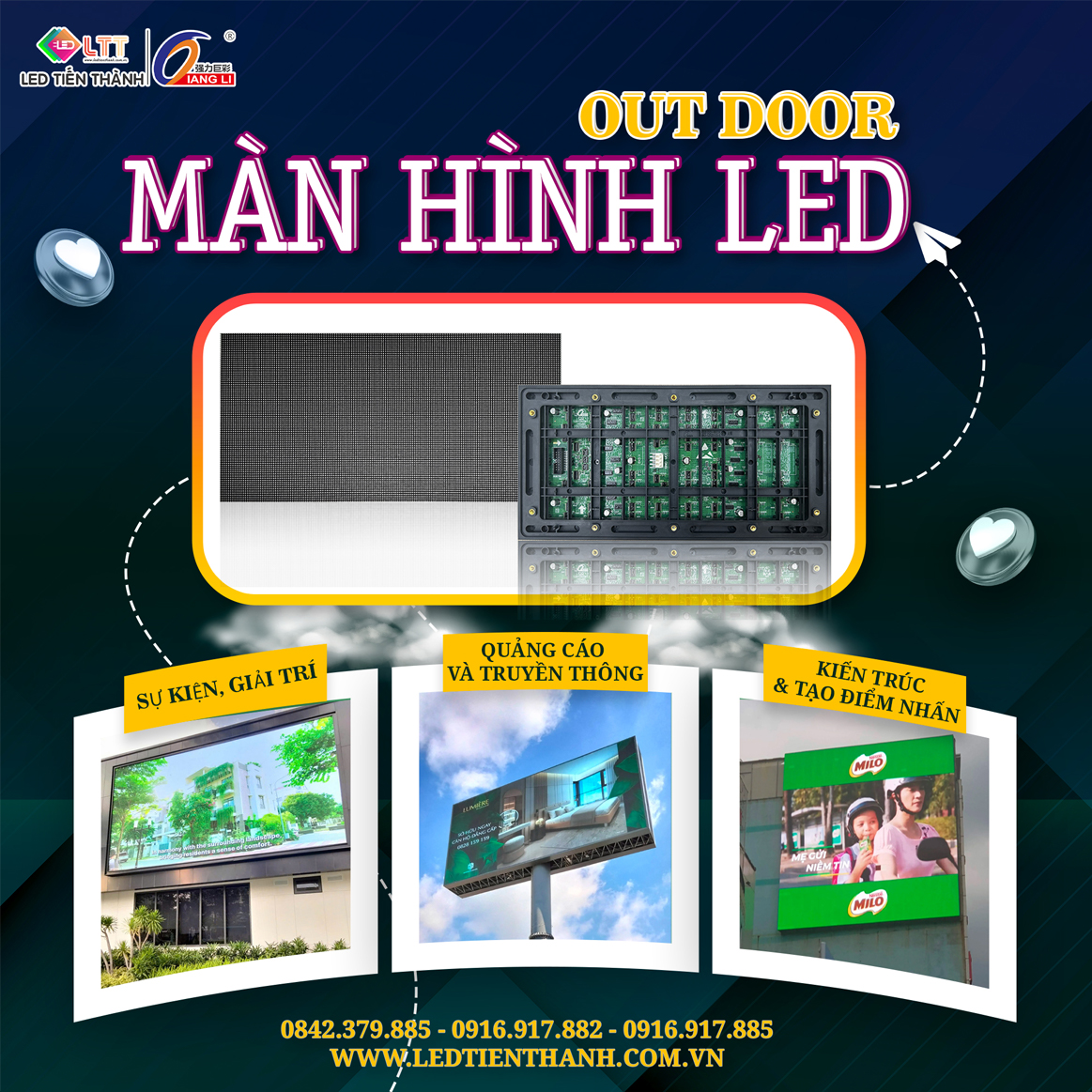 Màn Hình LED Ngoài Trời Là Gì? Tại Sao Doanh Nghiệp Nên Đầu Tư Màn Hình LED Ngoài Trời?