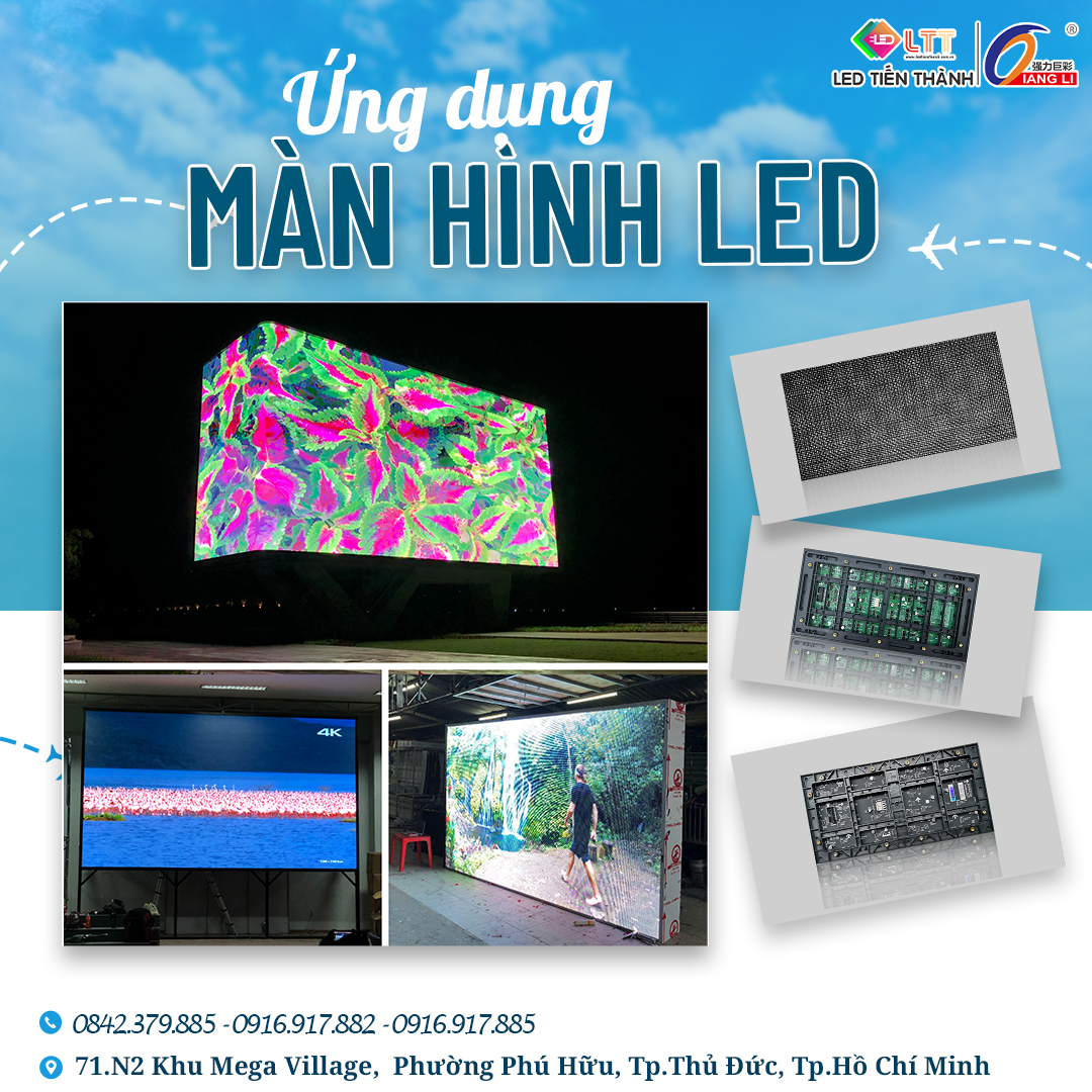 Ứng Dụng Của Màn Hình LED Trong Nhà Và Ngoài Trời