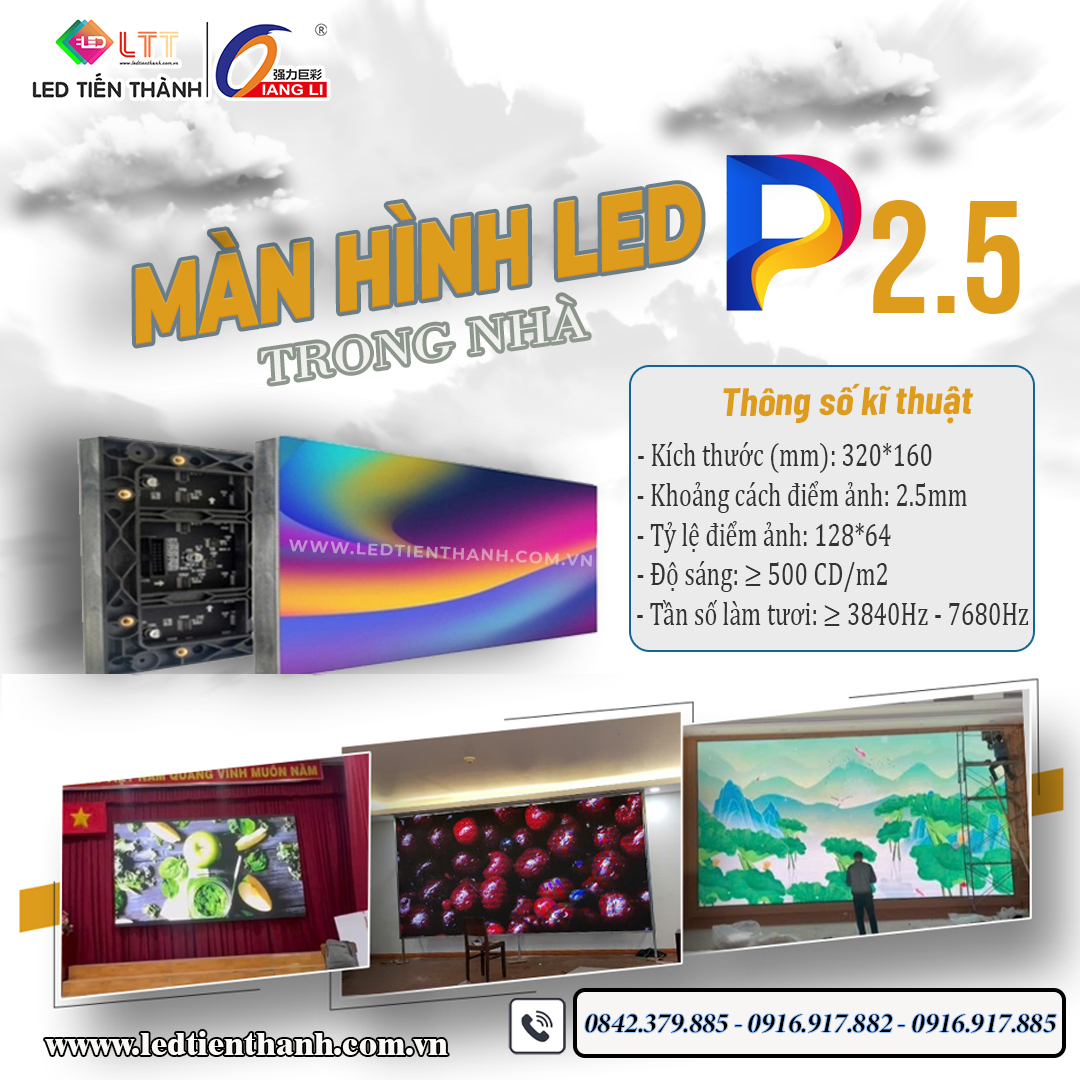 Màn hình LED P2.5 trong nhà