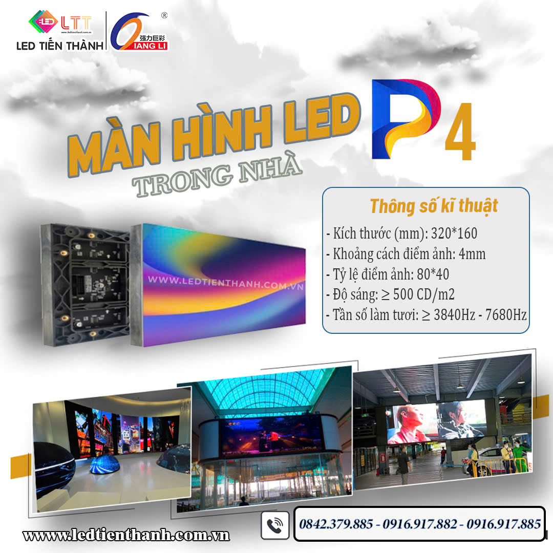 Màn hình LED P4 trong nhà