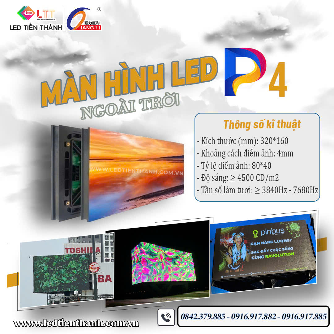 Màn Hình Led P4 Ngoài Trời