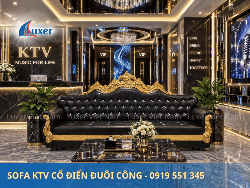 Ghế Sofa Karaoke cổ điển Đuôi công