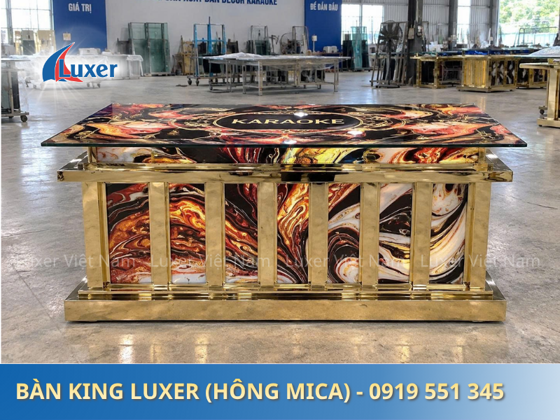 Bàn Karaoke King Luxer – Hông Mica