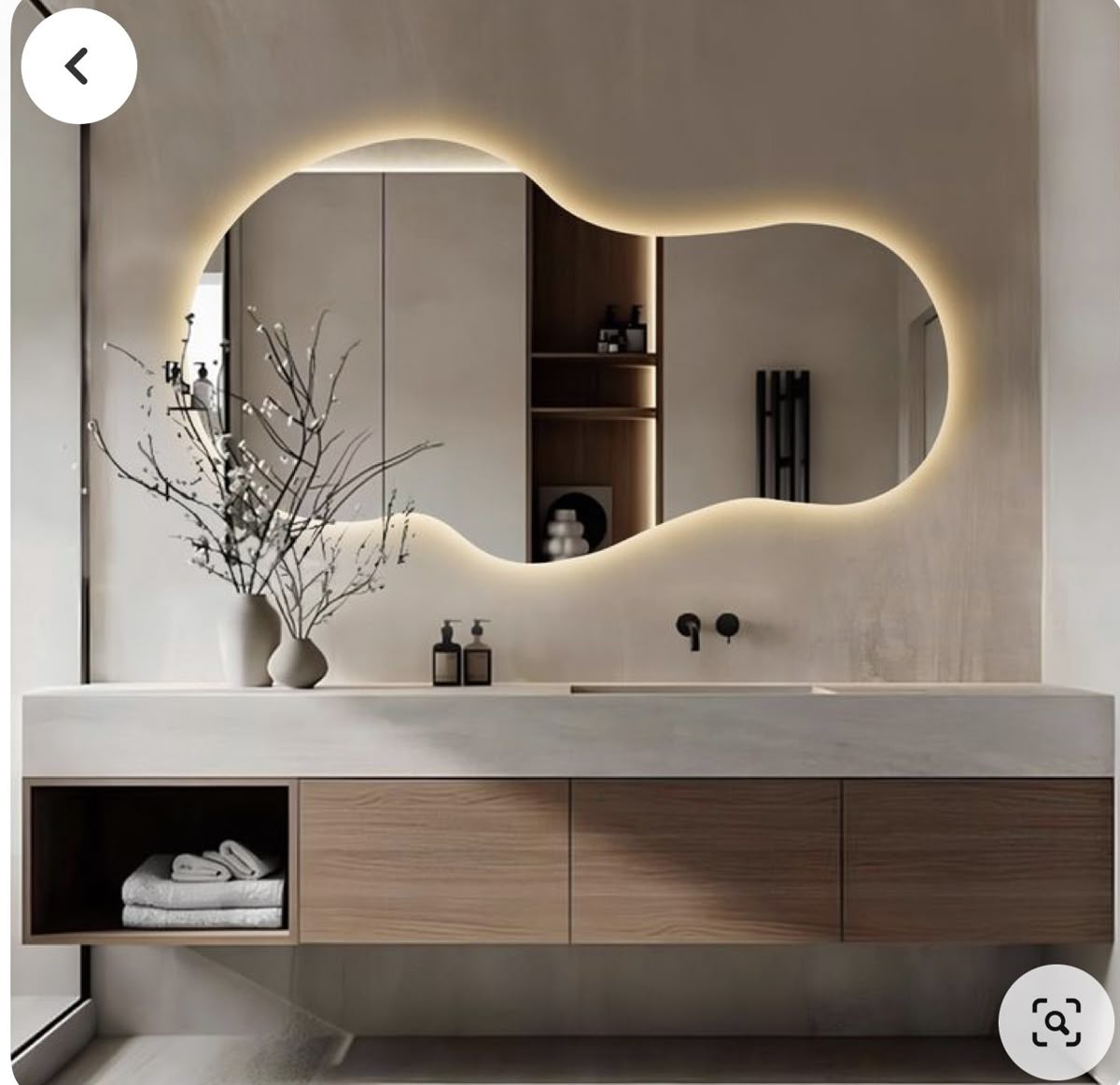 Gương LED đám mây đa hình
