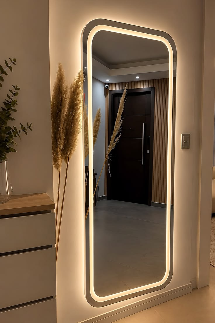 Gương Hình Chữ Nhật LED phun cát
