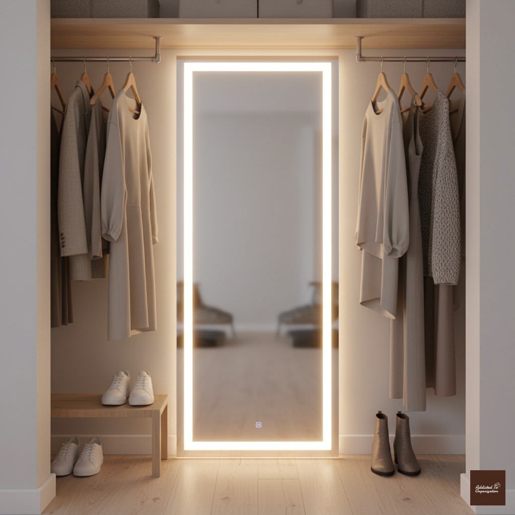 Gương LED toàn thân phun cát