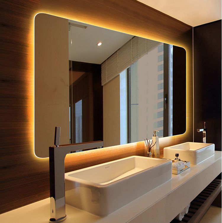 Gương bo góc LED hắt sáng
