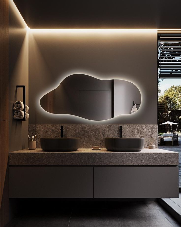 Gương LED đám mây đa hình