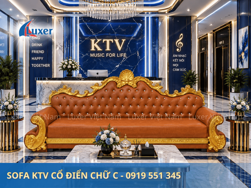 Ghế Sofa Karaoke cổ điển Chữ C