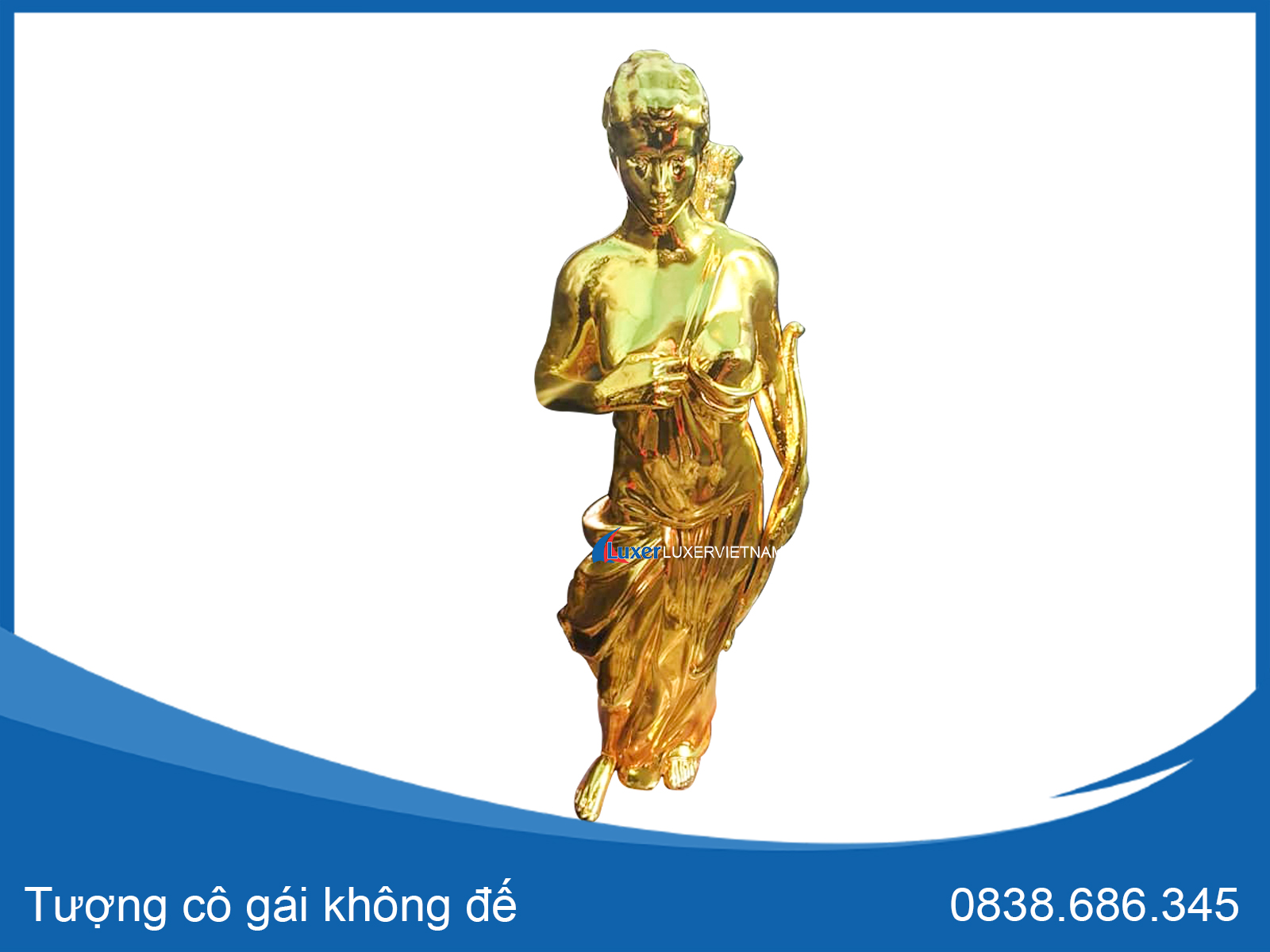 Tượng cô gái -Không đế