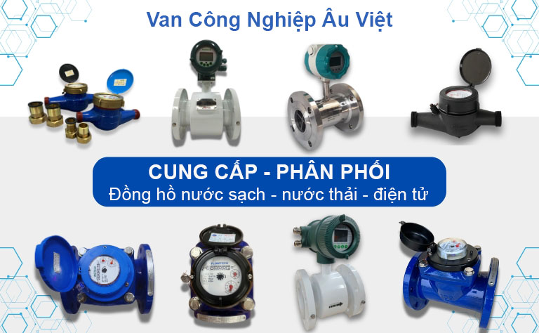 Van công nghiệp Âu Việt cung cấp đồng hồ nước chính hãng