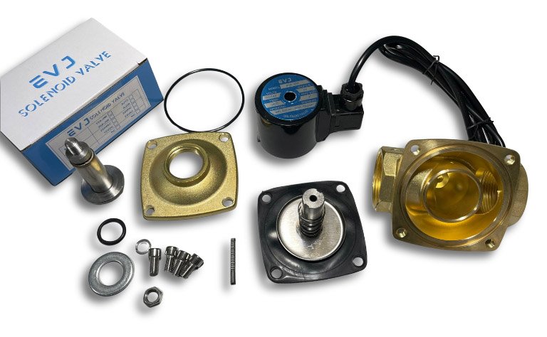 Cấu tạo chi tiết van điện từ EVJ 50A-2W Phi 60