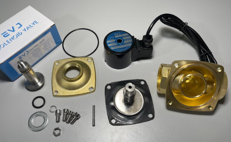 Cấu tạo chi tiết các linh kiện và bộ phận van điện từ