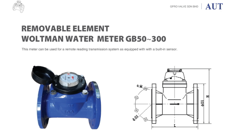 Cấu tạo đồng hồ đo nước AUT