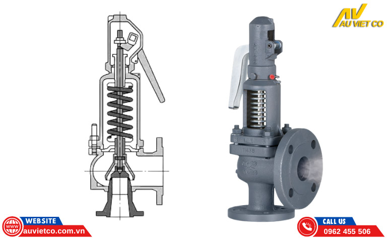 Cấu tạo cơ bản của van an toàn Trung Quốc bạn có thể tham khảo.