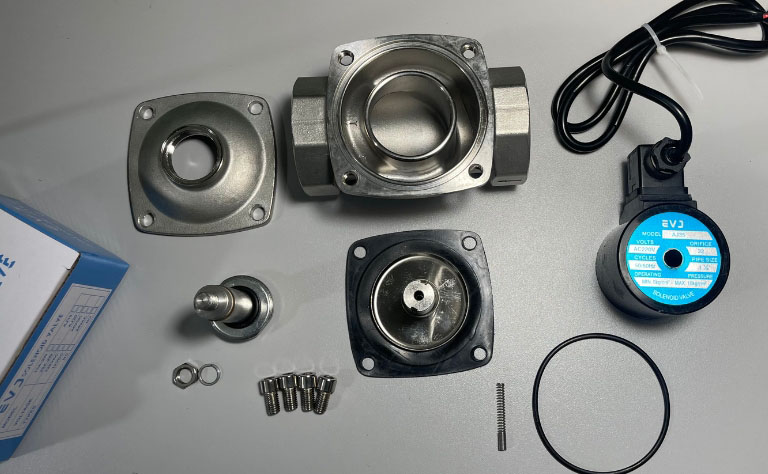 Cấu tạo chi tiết van điện từ Inox EVJ AJ32