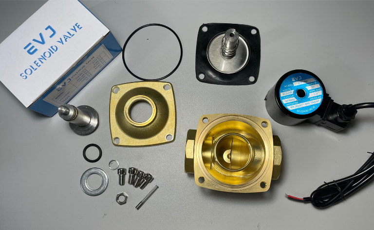 Cấu tạo chi tiết van điện từ EVJ phi 42 DN32