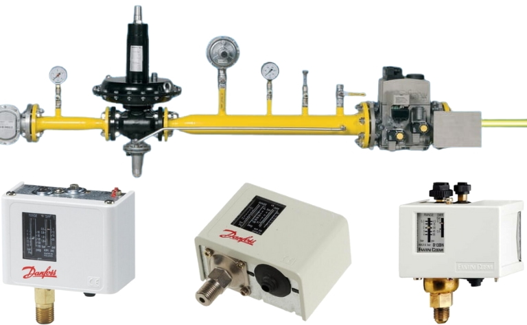 Hệ thống lắp đặt công tắc áp suất