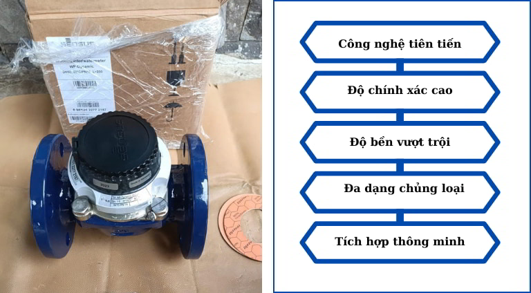Đặc điểm nổi bật đồng hồ đo nước sạch Sensus