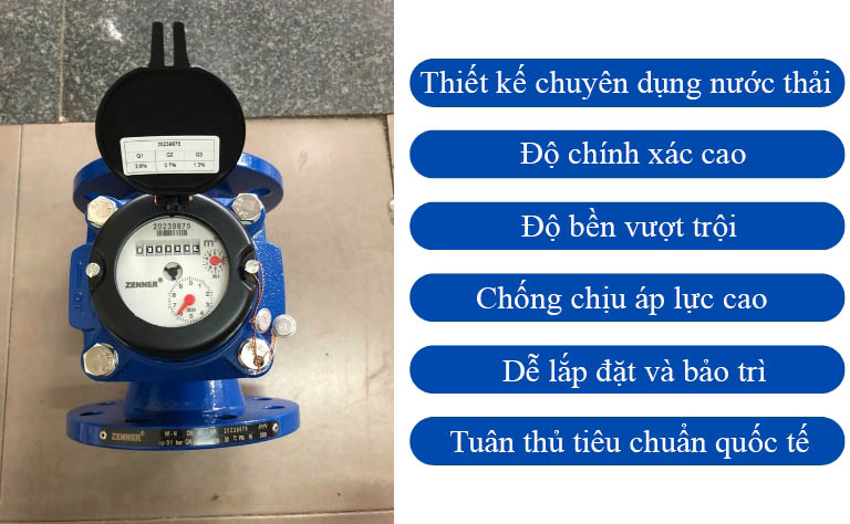 Đặc điểm nổi trội của đồng hồ đo nước thải Zenner
