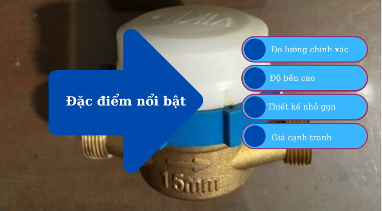 Đặc điểm nổi bật đồng hồ nước Vikido