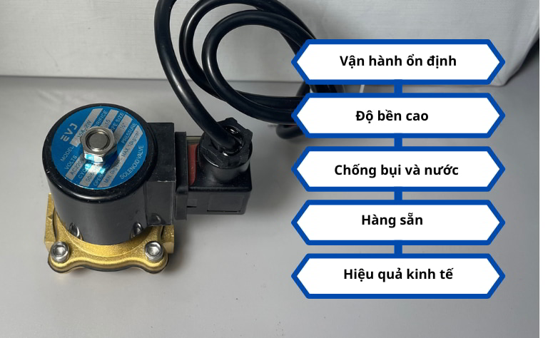 Đặc điểm nổi bật van điện từ EVJ 15A-2W phi 21