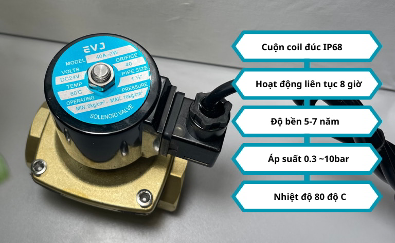 Đặc điểm nổi bật van điện từ EVJ 40A-2W