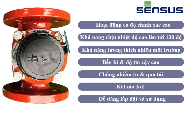 Đặc điểm nổi trội đồng hồ đo nước nóng Sensus