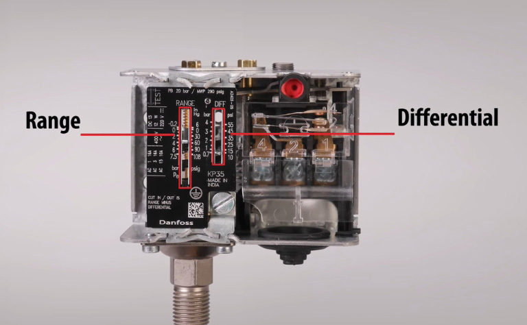 Diff và range trong công tắc áp suất