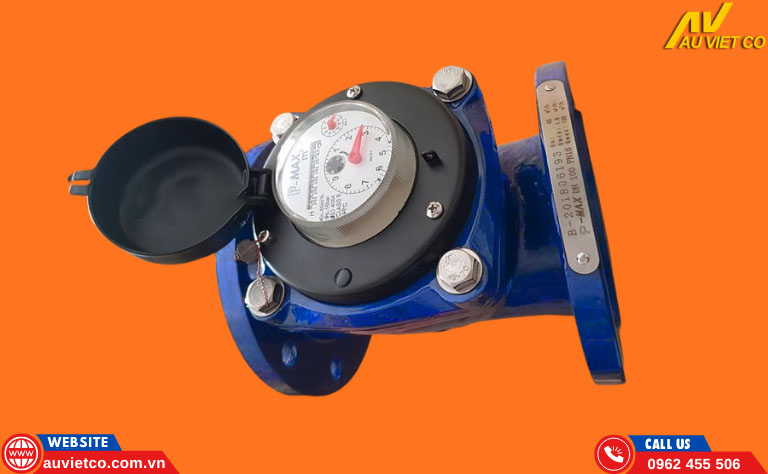 Đồng hồ đo nước sạch Pmax - Malaysia dạng Woltman (Mặt bích)